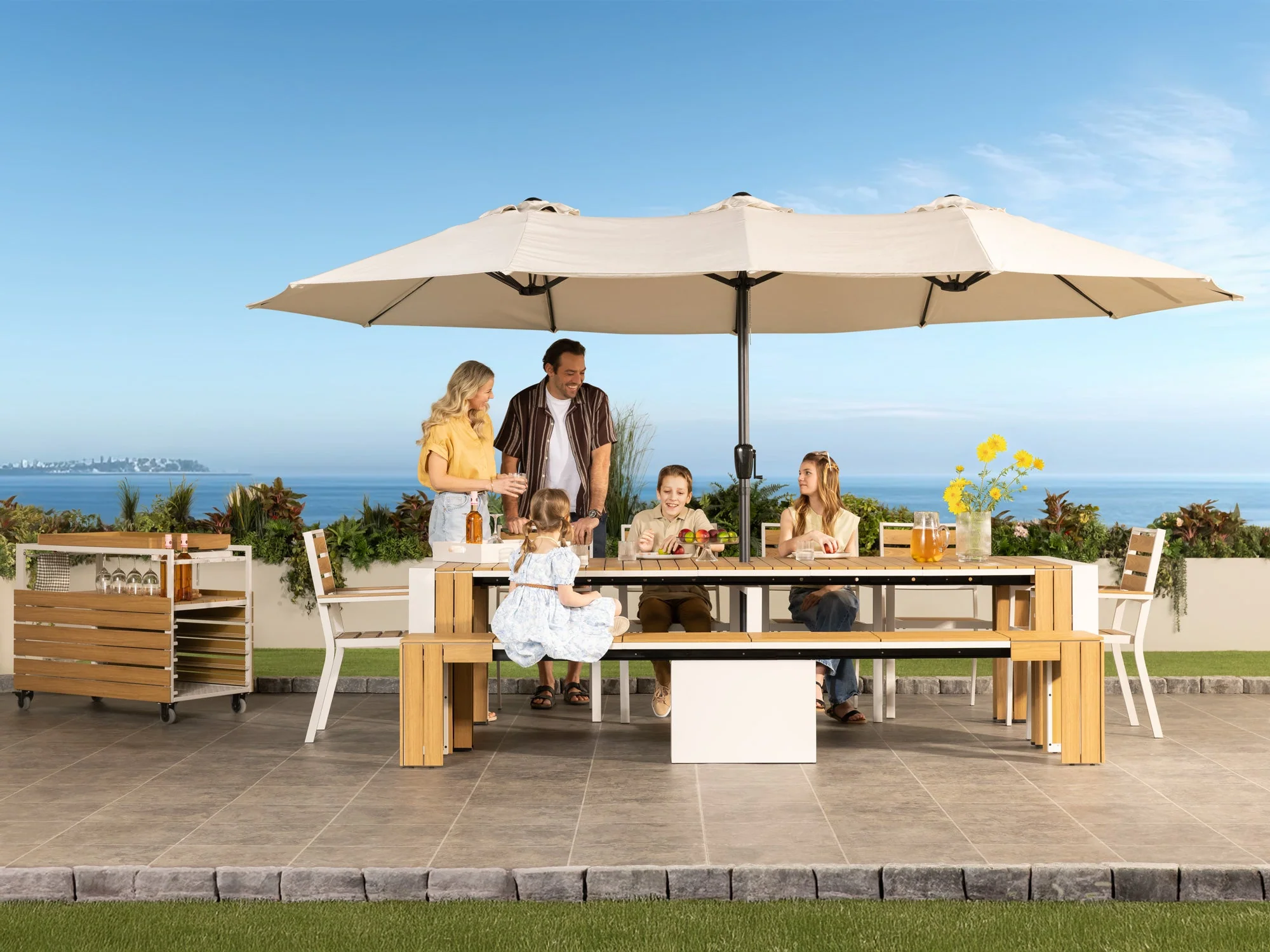 Ensemble Table Extensible Extérieur - L'Hôte - Image 7