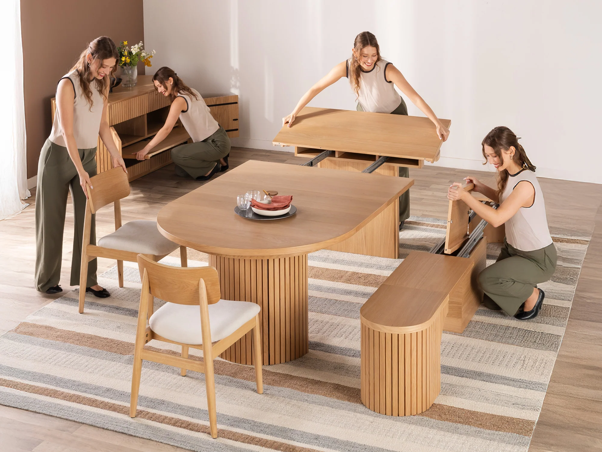 Ensemble de Salle à Manger Rond - Le Pratique - Image 23